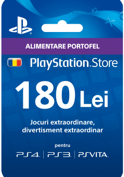 Joc Playstation Gift Card 180 RON pentru PSN