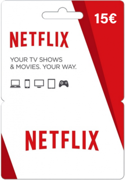 Joc Netflix Gift Card 15 EUR pentru Netflix Card