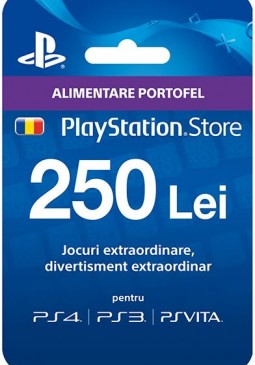 Joc Playstation Network Card 250 LEI RO pentru PSN