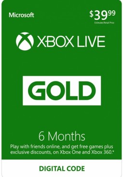 Joc Xbox Live Gold 6 Months CD-Key pentru XBOX